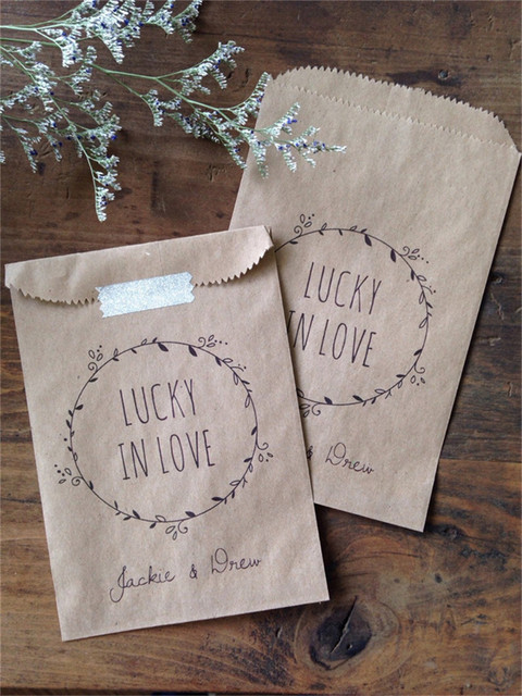 50 Custom Lottery Ticket Favor Bags - Lottery Ticket Holders